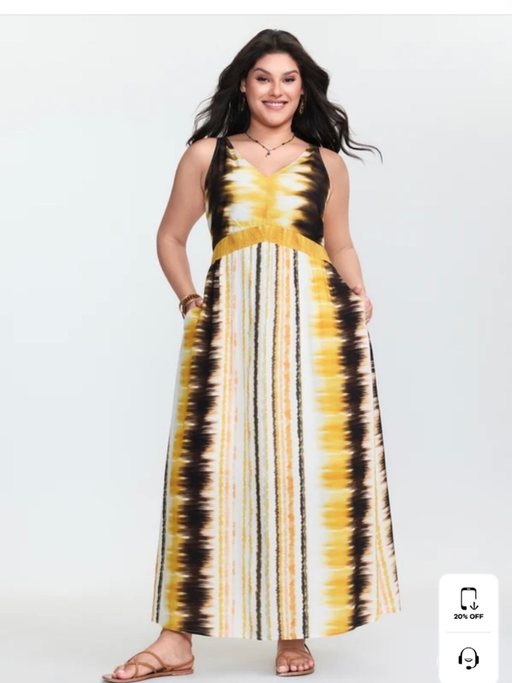 BloomChic tie dye maxi dress 10 nwt